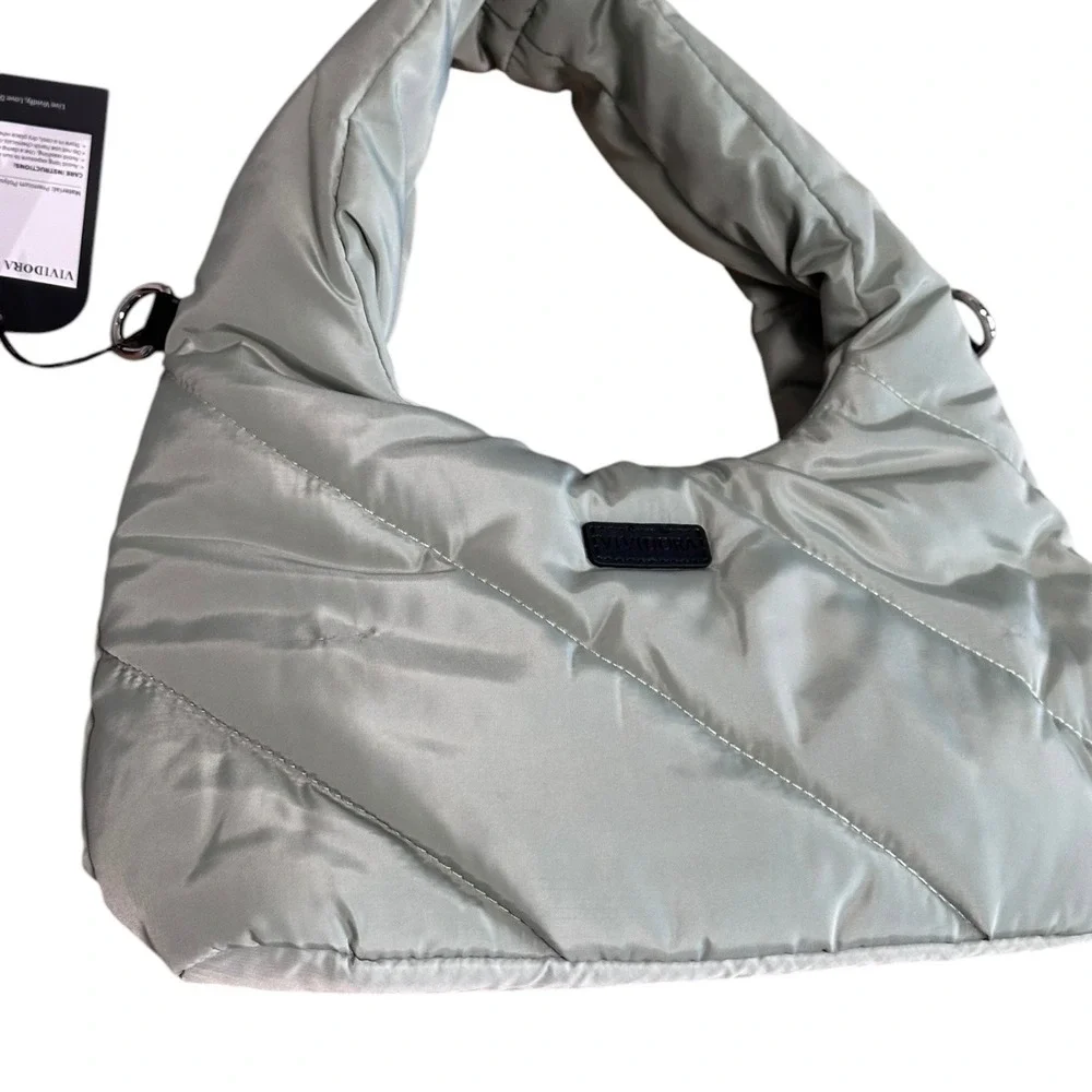 Vividora Puffer Hobo Bag Quilted Lightweight Crossbody Shoulder‎ Bag